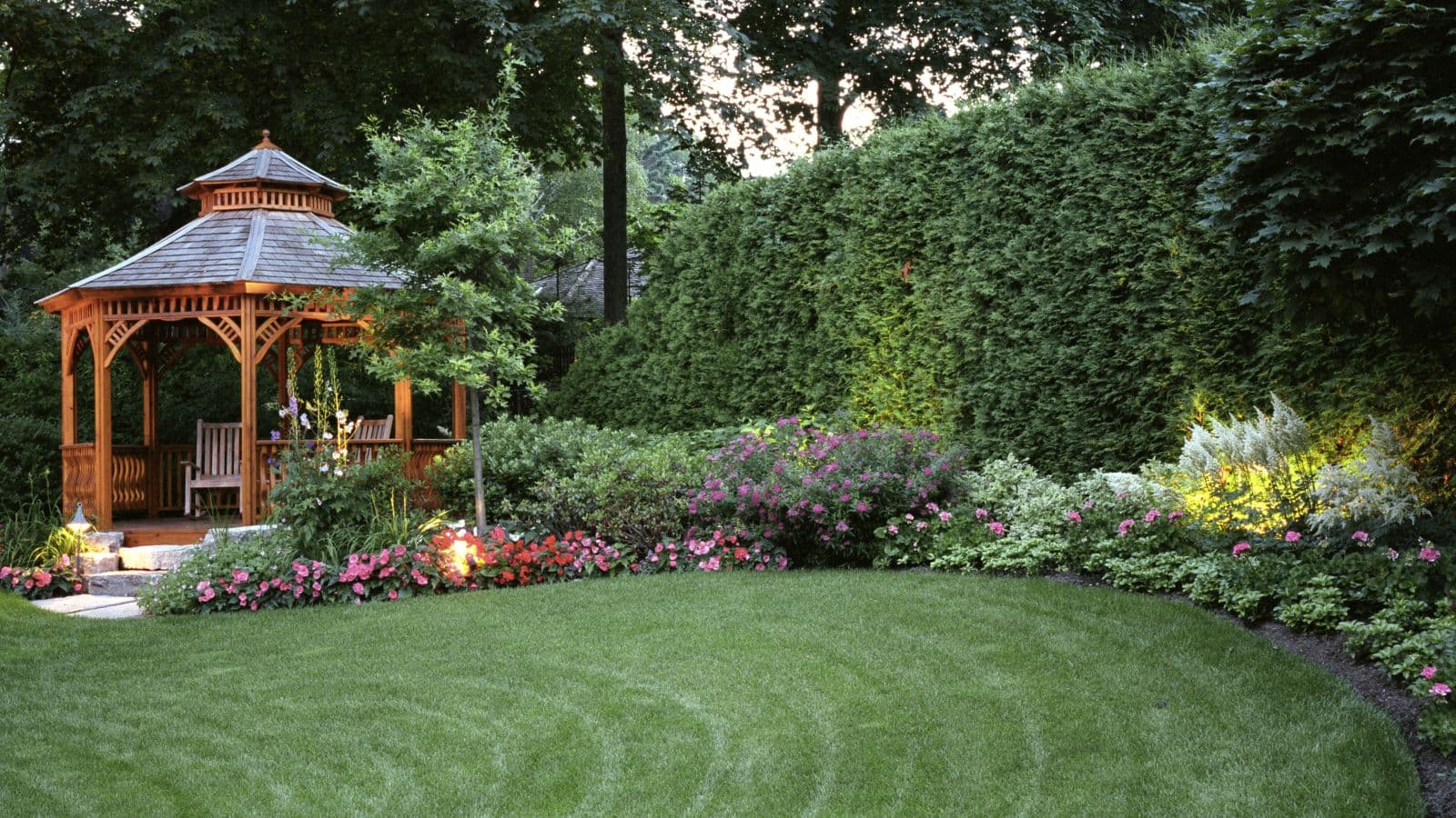 Dreamscape team improving a home landscape